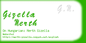 gizella merth business card